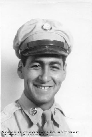 portrait of Joe D. Casillas who flew with the U.S. Army Air Corps and the U.S. Air Froce from 1945 to 1948.