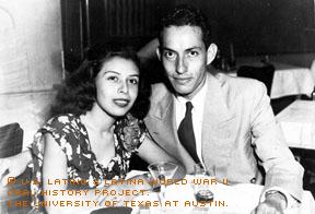 Sallie Castro with her husband Larislao shortly after their marriage in 1948.