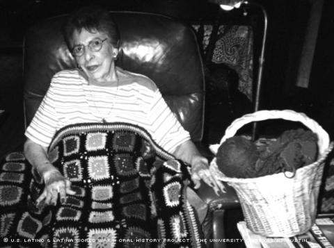 Sandy Fuentes at her home in Austin, Texas, 2000.