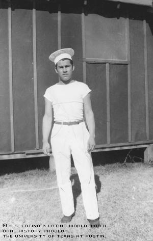 Willie Garcia at Camp Barkley in 1943.