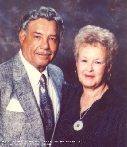 Ernest and Maddy Gonzales (wife) in 1999 at age 75.