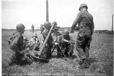 Larazo Lupian and some unidentified soldiers in Germany.