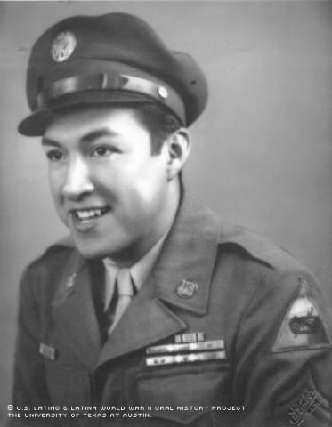 Abel Ortega in Army uniform, 1941.