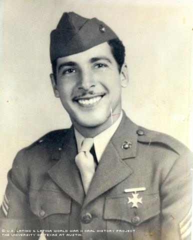 Carlos Samarron in San Diego, 1943.