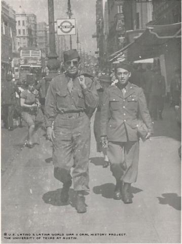 Juan Martinez Jr. in London during WWII.