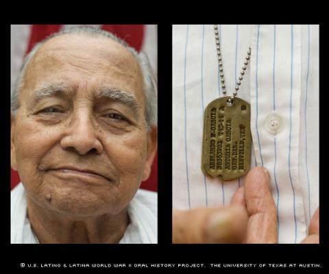 Abelardo Garcia was interviewed for the Voces Oral History Project at A.C. Jones High School in Beeville, Texas, on March 21, 2009. (Photo By: Marc Hamel)