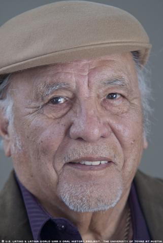 Rafael Flores photographed by the Voces Oral History Project on January 7, 2011 at the Hazard Park Armory in Los Angeles, California. (©2011 Voces Oral History Project / Marc Hamel)