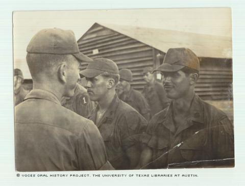 Captain White, EC Garza. Dian, South Vietnam in 1969.\I'm receiving Spec 4.\""