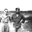 Ernesto Calderon (right) and Terrell A. Guillory (left) seen here at Clark Field on the Philippines Island of Luzon. The two served at Clark Field and coincidentally grew up in the same neighborhood in Waco, Texas. 1948