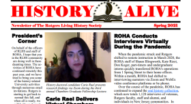 Screenshot of pdf file, newspaper style headshot