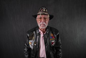 Portrait of Vietnam Veteran Joe Arzate.