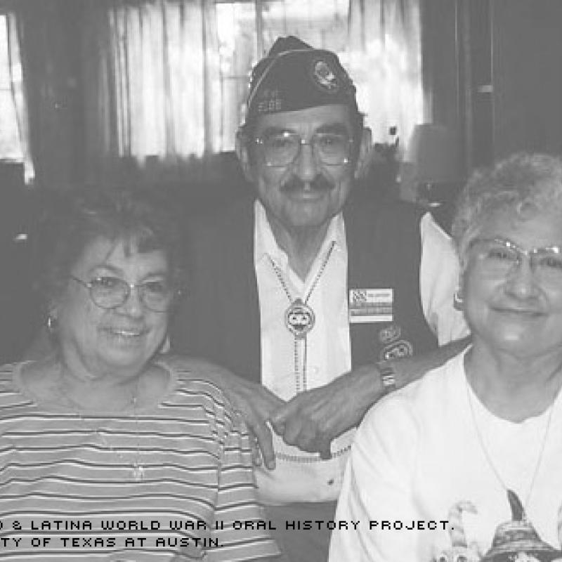 Abelardo Gonzales with his two sisters in San Antonio, TX.