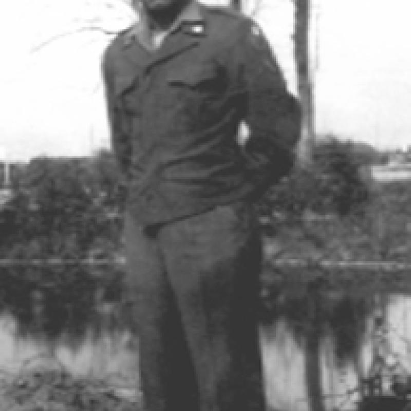 Antonio Reyna in France during the war, 1944.