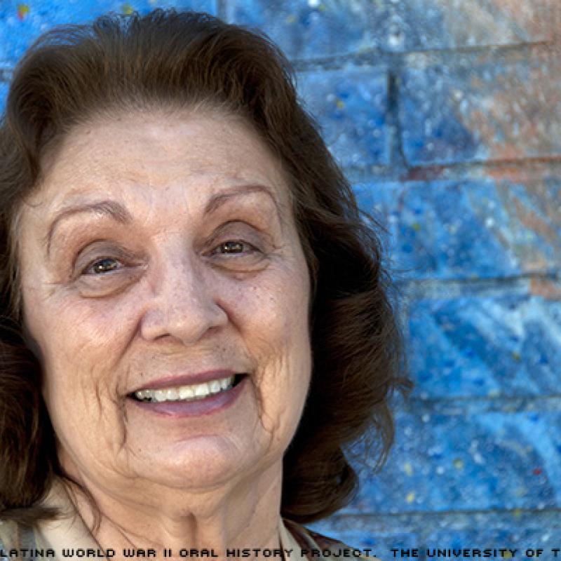 Emily Alvarado was interviewed by the VOCES Oral History Project in Denver, Colorado on August 9, 2010. Photo by Michelle Lojewski.